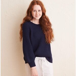 Aerie Cloudspun Navy Knit Sweater